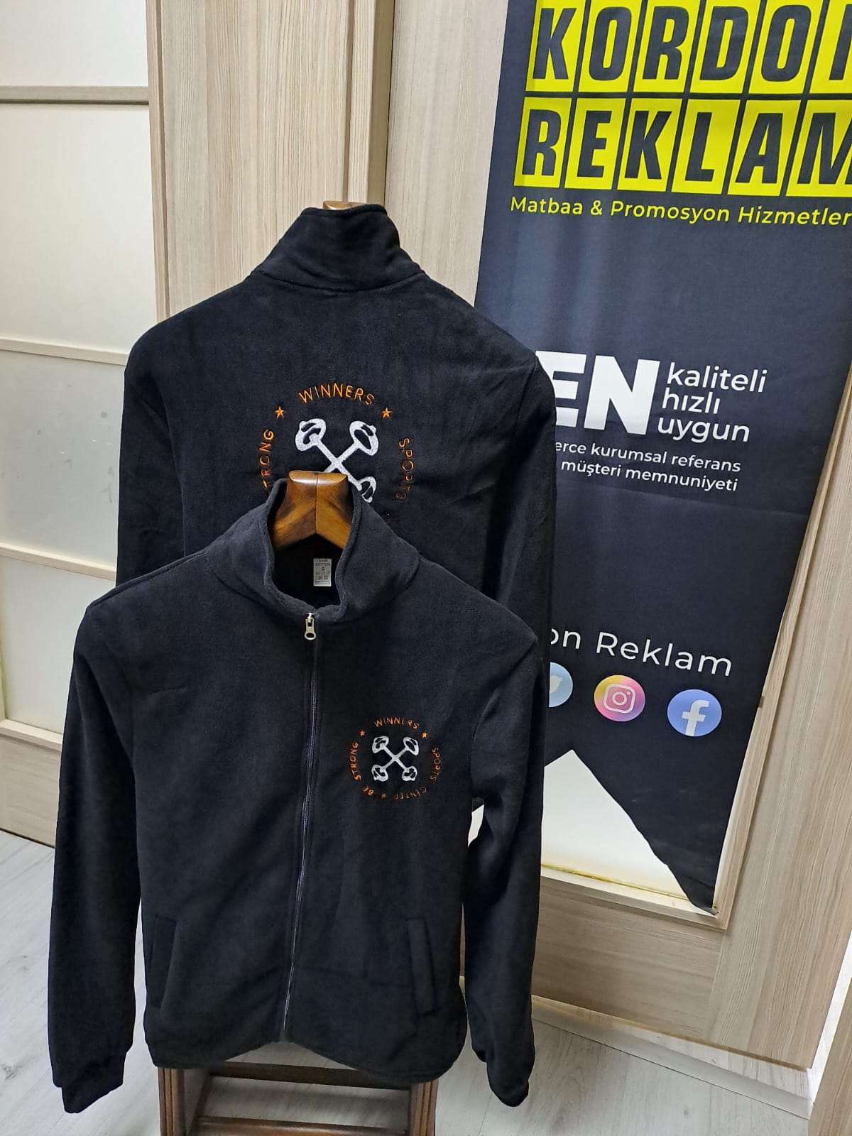 Baskılı Polar Ceket İmalatı